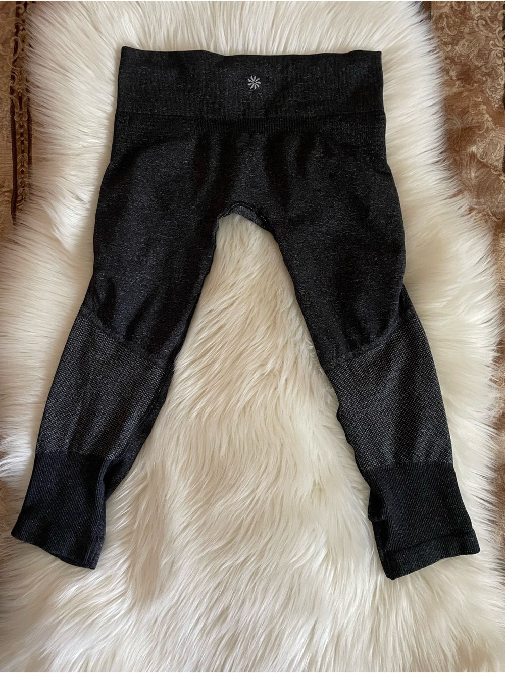 Athleta Black Cropped Athletic Capris